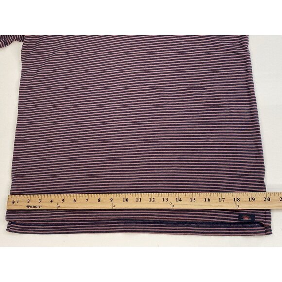 Faherty Movement Polo Shirt Men’s M Short Sleeve Soft Button Down Storm Stripe - Picture 13 of 16